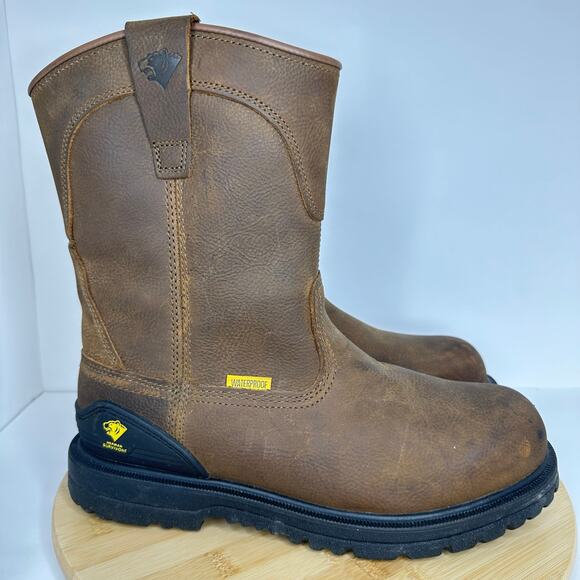 Herman Survivors Bison Waterproof Pull On Steel Toe Work Boots Mens Size 9 main image 4